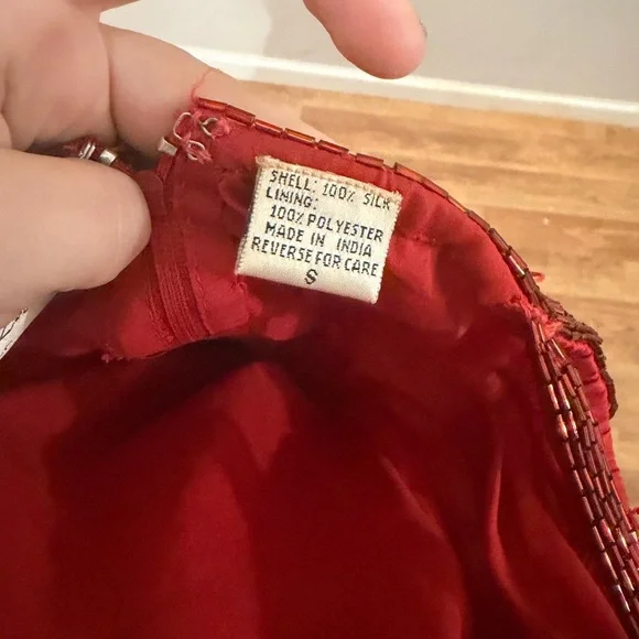 Lawrence Kazar beaded silk dress vintage - Picture 3 of 7